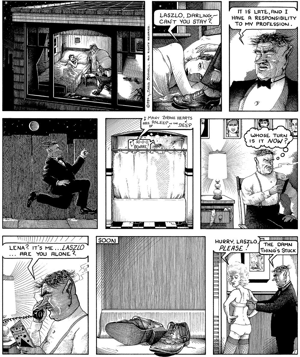 Heart Break Comics Page 1 by David Boswell.